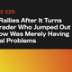 Illustration for article titled Dow Rallies After It Turns Out Trader Who Jumped Out Window Was Merely Having Marital Problems